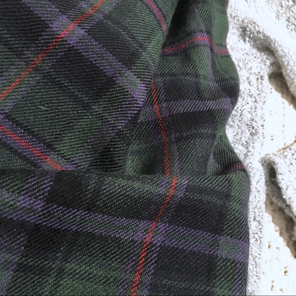 Eddie Bauer Wool Blend Plaid Scarf - Picture 2 of 3